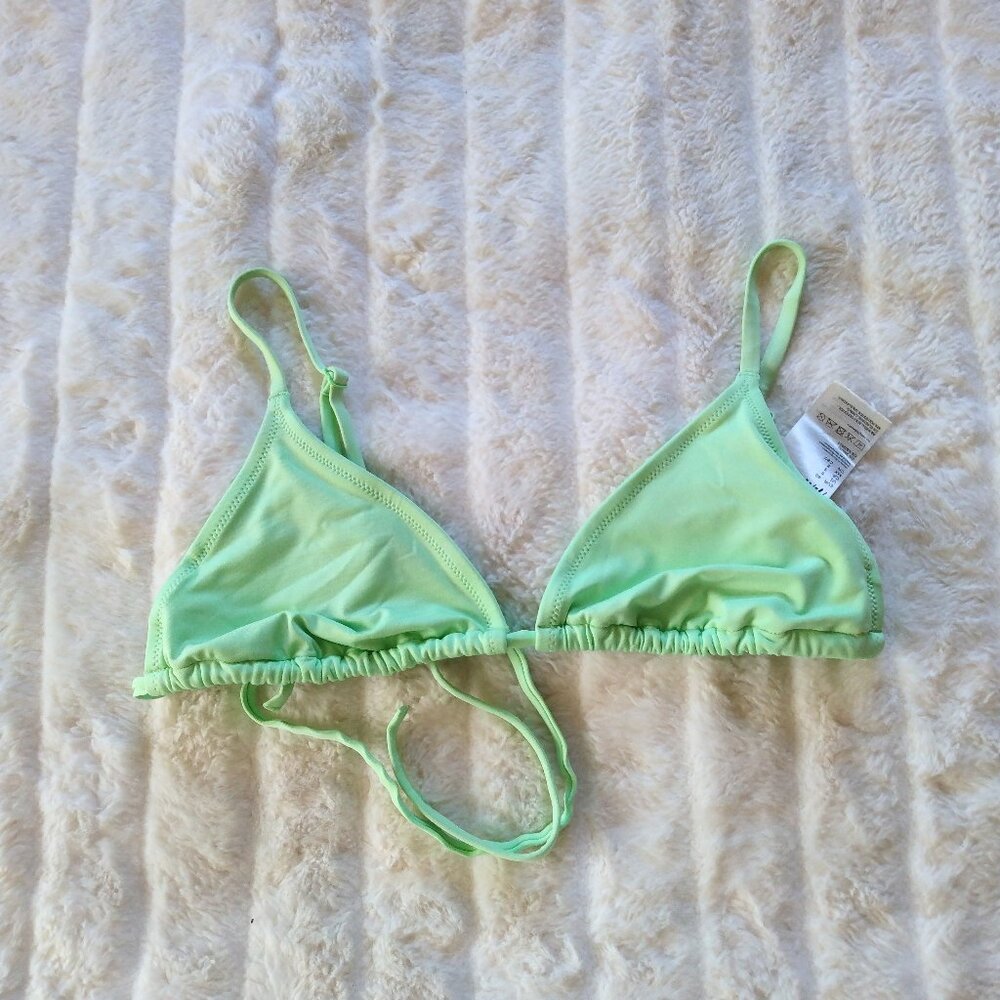 H&M sz 8 green bikini swim top